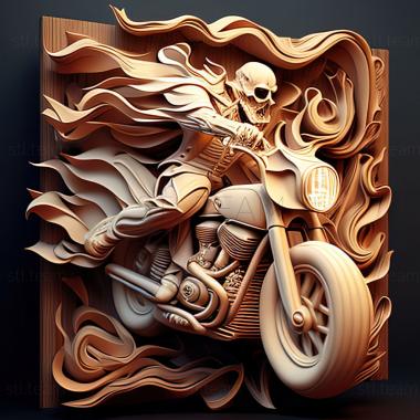 3D model st ghost rider (STL)